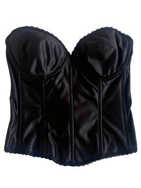 Empire Intimates Black Strapless Corset Bustier 36D